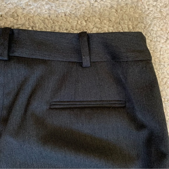 AK Anne Klein Stretch Straight Leg Trousers ~ Size 8 ~ Charcoal ~ Office Attire - Picture 5 of 14
